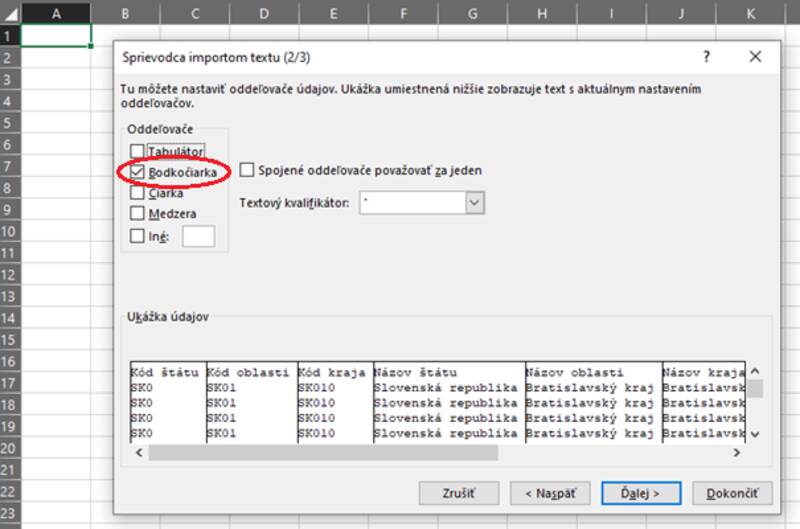 Sprievodca importu 2